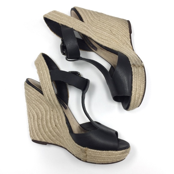 STEVEN Leather Platform Sandal Espadrille 7 - Picture 4 of 9